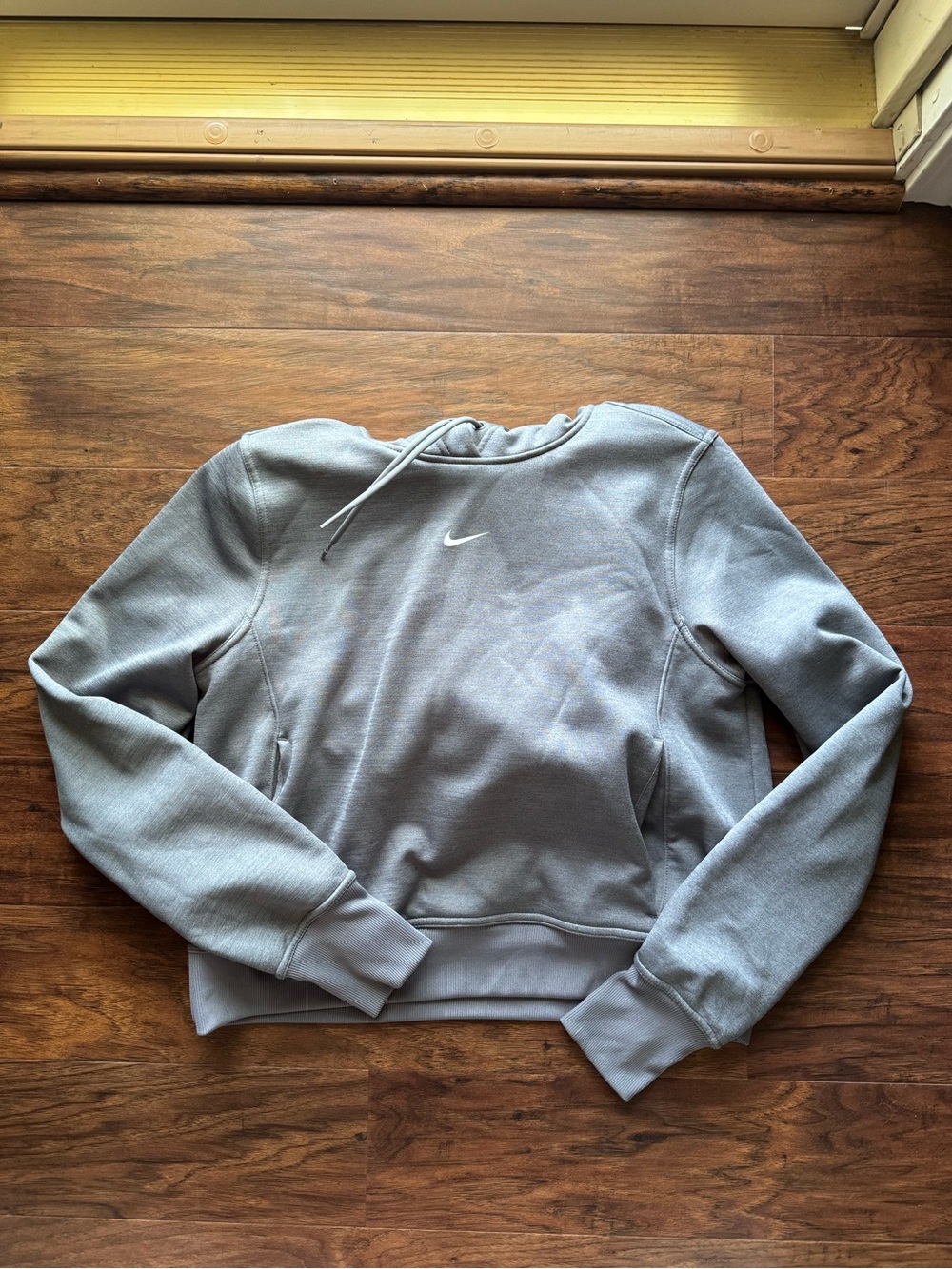 Nike Cropped Hoodie - Light Gray